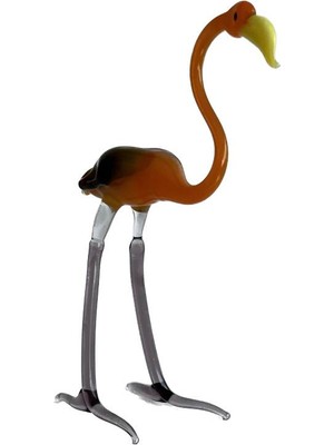 El Yapımı Murano Cam Flamingo Biblo A33-02