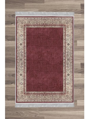 Artızon Halı ART-035 Beyaz Taban Dekoratif Kilim Ince Yıkanabilir Süngerli Dot Taban Salon Halısı