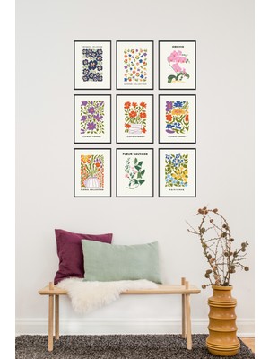 Artavessa 9 Parça Çerçeve Görünümlü Mdf Tablo Seti - 9ARTAVESSA3
