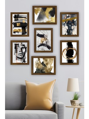 Artavessa 7 Parça Çerçeve Görünümlü Mdf Tablo Seti - 7ARTAVESSA7