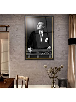 Emya Home Atatürk Cam Tablo