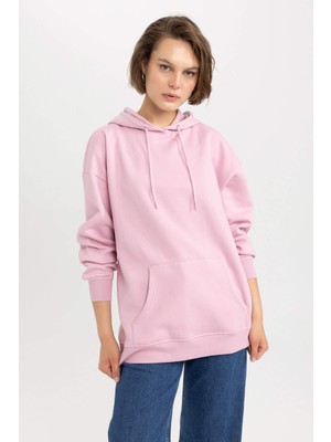 Defacto Kadın Sweatshirt Pembe M3417AZ/PN453