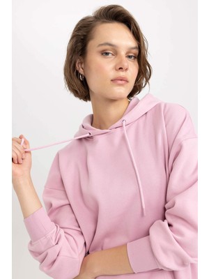 Defacto Kadın Sweatshirt Pembe M3417AZ/PN453