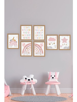 Artavessa 7 Parça Çerçeve Görünümlü Mdf Tablo Seti - 7smkıdsartavessa4