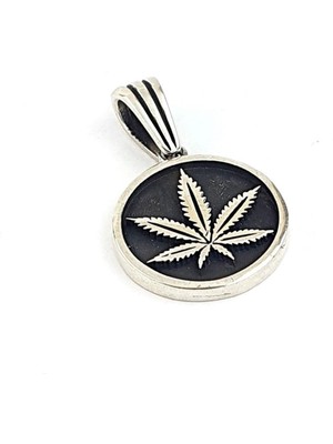 Ose Shop Yaprak Figürlü 925AYAR Gümüş Tasarım Madalyon Kolye Ucu