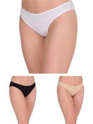 Berrak 2056 3'lü (3 Adet) Karışık Renkli Bayan Bikini Külot