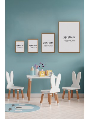 Artavessa 7 Parça Çerçeve Görünümlü Mdf Tablo Seti - 7smkıdsartavessa5