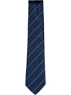 1001 Kravat Çizgili Klasik Kravat