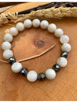 Nelleovana Ay Taşı - Hematit Bileklik