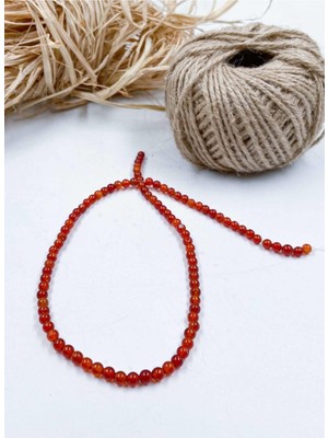 Nelleovana Akik Küre Kesim 4 mm Doğal Taş Dizi