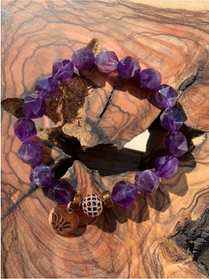 Nelleovana Kesim Ametist Bileklik