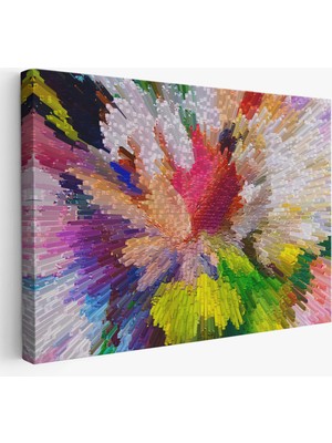 Harita Sepeti Soyut Sanatsal Yağlıboya Görünüm Dekoratif Kanvas Duvar TABLOSU-3565