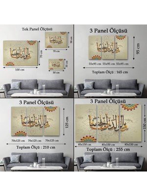 Harita Sepeti ve Allah Anne Babaniza Iyi Davranmayı Emretti (Isra Suresi 23.ayet) Duvar TABLOSU-3272