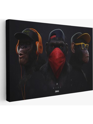 Harita Sepeti Üç Maymun TABLOSU-5167