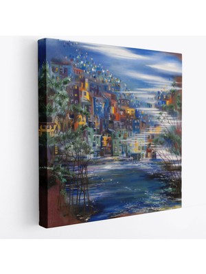 Harita Sepeti Gün Doğumu Öncesi Kanvas TABLO-5900