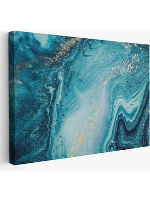 Harita Sepeti Soyut Okyanus Derinlikleri Duvar TABLOSU-1218