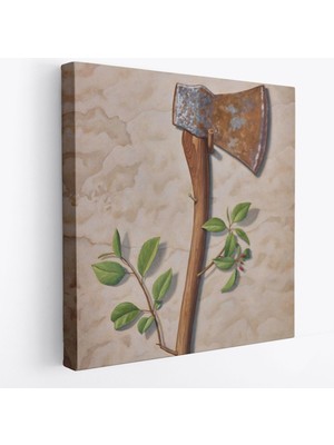 Harita Sepeti Çiçek Açan Batla Gerçeküstü Sanat Kanvas TABLO-5860