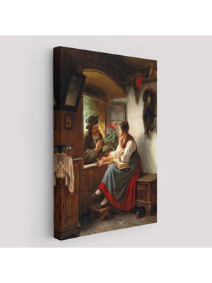 Harita Sepeti Ortaçağ Avrupası Sevgililer Duvar TABLOSU-6103