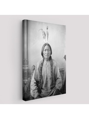 Harita Sepeti Oturan Boğa Tablosu, Amerikaya Karşı Savaşan Son Kızılderili Kabile Şefi, Sitting BULL-6416