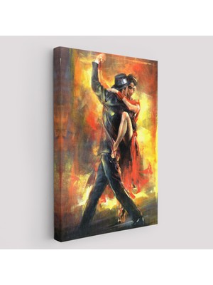 Harita Sepeti Tango Yapan Çift TABLOSU-6420