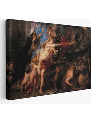 Harita Sepeti Peter Paul Rubens’in Savaşın Sonuçları TABLOSU-6655