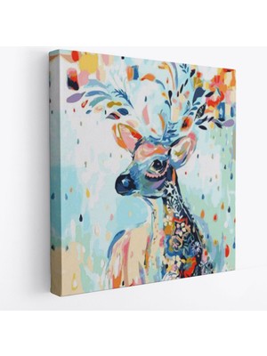 Harita Sepeti Renkli Ceylan Kanvas TABLO-5876