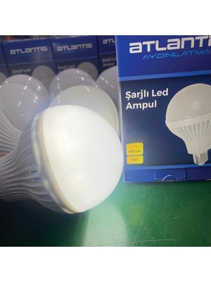 Atlantis 9W Şarjlı LED Ampul