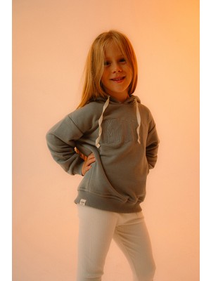 Lavra Studio Çocuk Mini Nakışlı  Oversize Sweatshirt