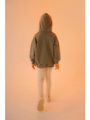 Lavra Studio Çocuk Mini Nakışlı  Oversize Sweatshirt