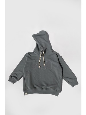 Lavra Studio Çocuk Mini Nakışlı  Oversize Sweatshirt