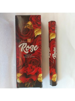 Rose Kokulu 20 Adet Çubuk Tütsü - Tütsü - Gül Tütsü - Aromalı Tütsü - Tütsü Çubuğu