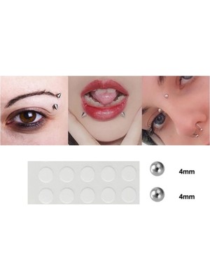 Takıconcept Deliksiz Fake Sahte Top Piercing Tüm Bölge