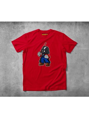 Freeyez Darth Plumber  Pamuklu Penye T-Shirt