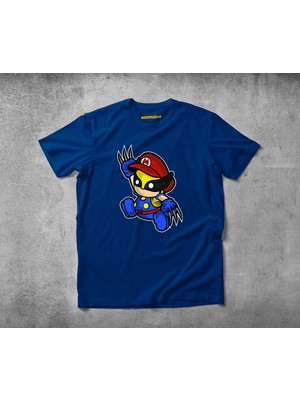Freeyez Mario Wolverine  Pamuklu Penye T-Shirt