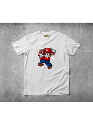 Freeyez Mario Massacre  Pamuklu Penye T-Shirt