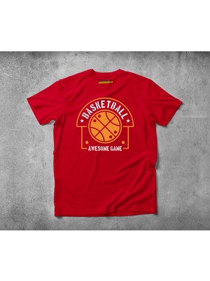 Freeyez Awesome Basketball  Pamuklu Penye T-Shirt