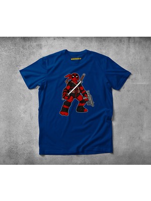 Freeyez Ninja Deadpool  Pamuklu Penye T-Shirt
