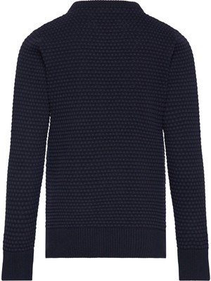 Jack & Jones Bisiklet Yaka Normal Düz Lacivert Erkek Çocuk Kazak Jjeatlas Knıt Crew Neck Jnr