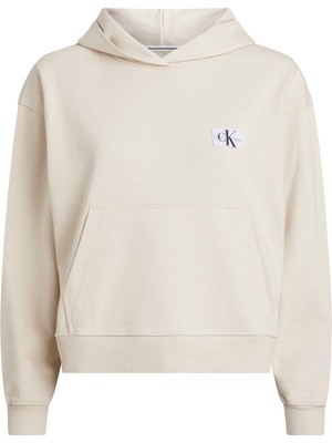 Calvin Klein Jeans Kapüşon Yaka Bej Kadın Sweatshırt J20J222732ABJ