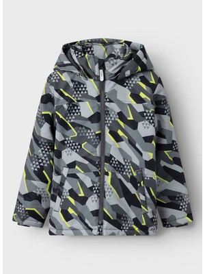 Name It Gri Erkek Mont Nkmmax Jacket Graphıc Sport