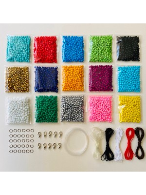 Yağmur Gökçe Takı Yapım Başlangıç Kum Boncuk Set 23 Çeşit