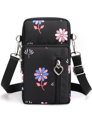 Masoffy Renk 21 Küçük Omuz Çantaları Naylon Kadın Cep Telefonu Çantaları Mini Kadın Messenger Çanta Bayan Cüzdan Yeni Crossbody Çanta Spor Cüzdan Bolsos (Yurt Dışından)