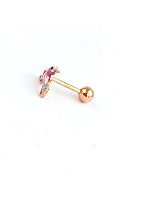 Ose Shop Totem Kuşu Figürlü 925AYAR Gümüş Tragus Piercing