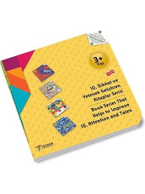 DOT - PAINT - CUBE - FIND 4'lü Set (3+ Yaş) - IQ, Dikkat ve Yetenek Geliştiren Kitaplar Serisi