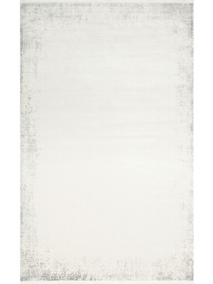 Eko Halı Passage Plz 03 Cream Grey Hav Toz Vermez Yumuşak Dokulu Sık Dokuma Modern Makine Dokuması Halı