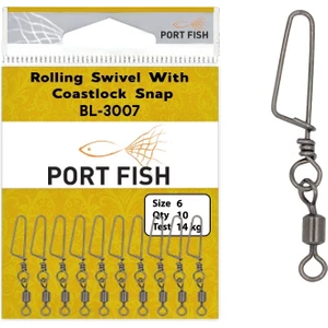 Port Fish BL3007 Snap Klipsli Fırdöndü No:4