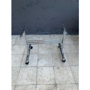 Nikelajlı Tekerlekli Masa Ayağı, Tekerlekli Masa Ayağı, Tekerlekli Sehpa Ayağı, Ayak