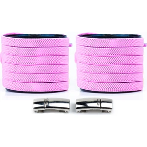 Mıknatıslı Ayakkabı Bağcığı Pembe Elastik Bağcık100 cm Bağcık