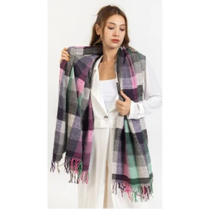 Yumuşak Dokulu Buklet Kadın Omuz Şalı