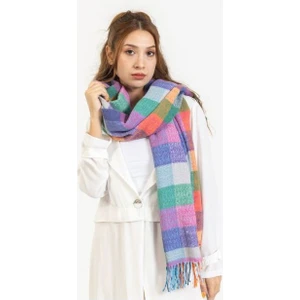 Yumuşak Dokulu Buklet Kadın Omuz Şalı